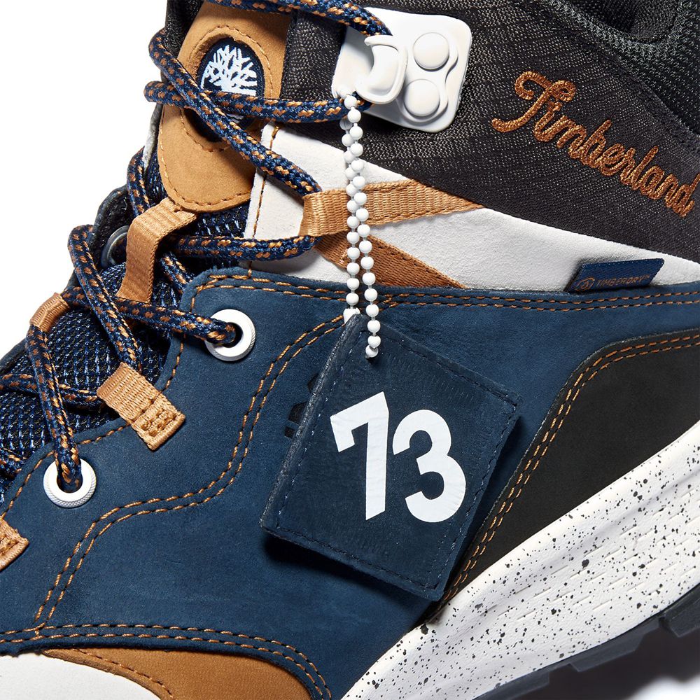 Bota Hiker Masculino - Timberland Garrison Trail Impermeavel Mid - FGSOC8540 - Azul Marinho